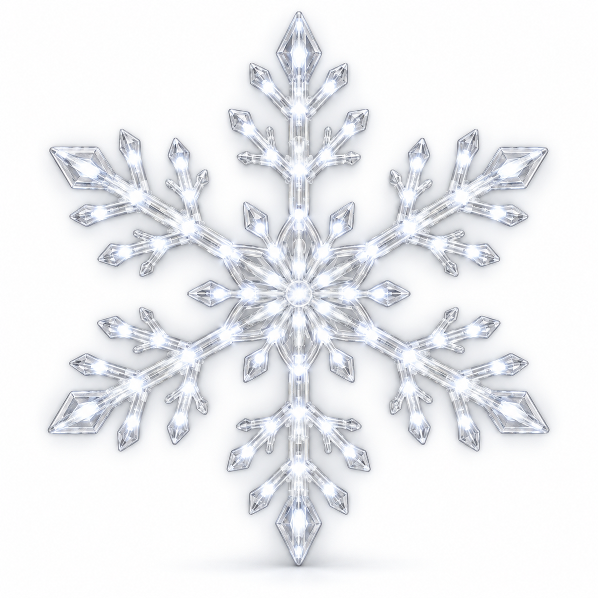๐ WINTER WONDERLAND FAVORITE | Blue & White LED Snowflake Lights โ Christmas Wall Decor for Living Rooms & Bedrooms