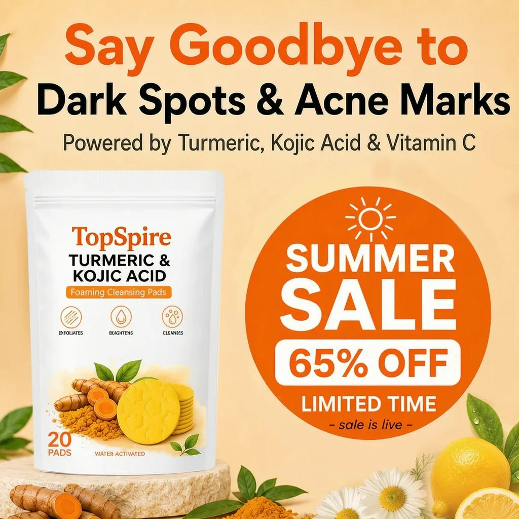 🔥Last Day 68% OFF-TopSpire Turmeric Kojic Glow Pads