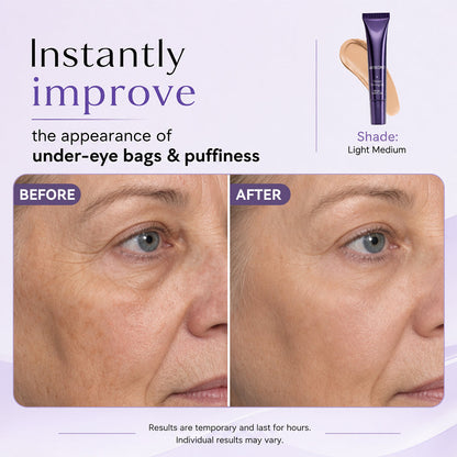 TopSpire 60 Second Effects Tinted Firming Gel - Under Eye Cream For Puffiness And Bags Under Eyes