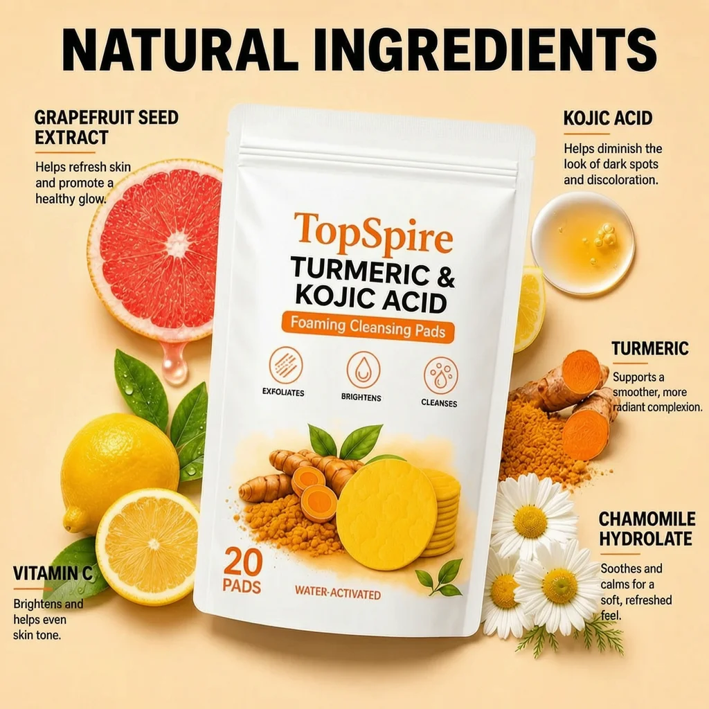 🔥Last Day 68% OFF-TopSpire Turmeric Kojic Glow Pads