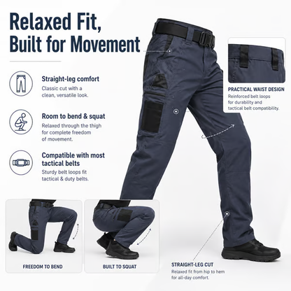 Men’s Multi-Pocket Tactical Work Pants