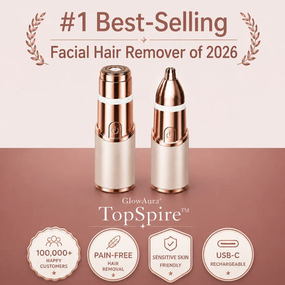 TopSpire – 2-in-1 Eyebrow & Facial Hair Trimmer