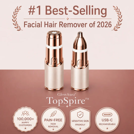 TopSpire – 2-in-1 Eyebrow & Facial Hair Trimmer