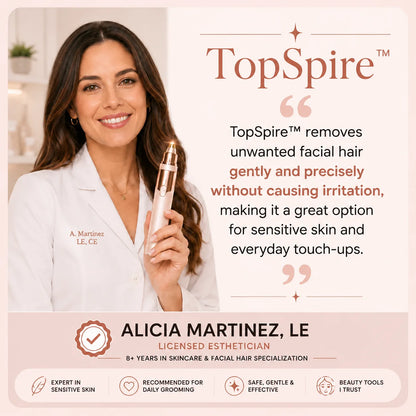 TopSpire – 2-in-1 Eyebrow & Facial Hair Trimmer
