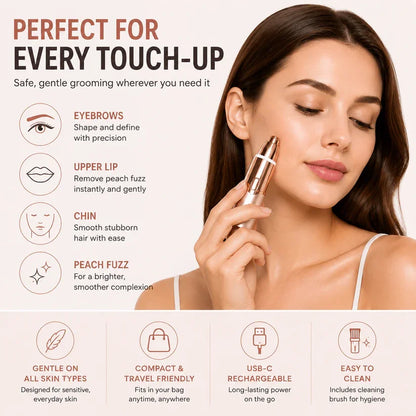 TopSpire – 2-in-1 Eyebrow & Facial Hair Trimmer