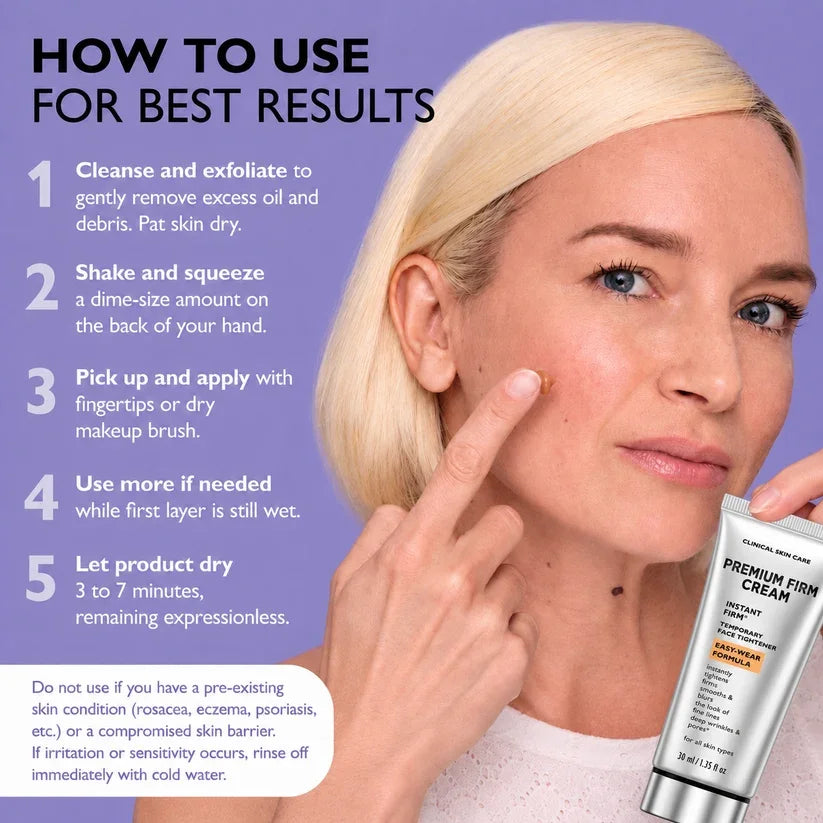 Step to use face tightener
