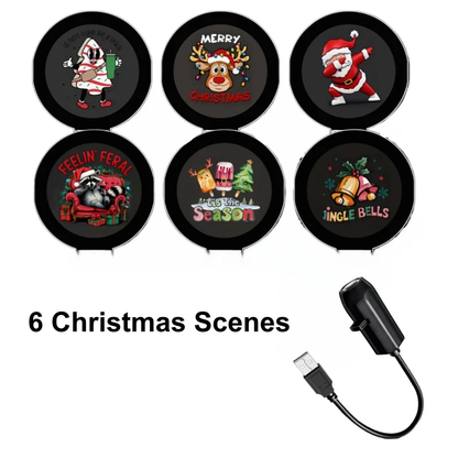 ✨Plug-&-Play HD Christmas Projector – 6 or 10 Festive Scenes