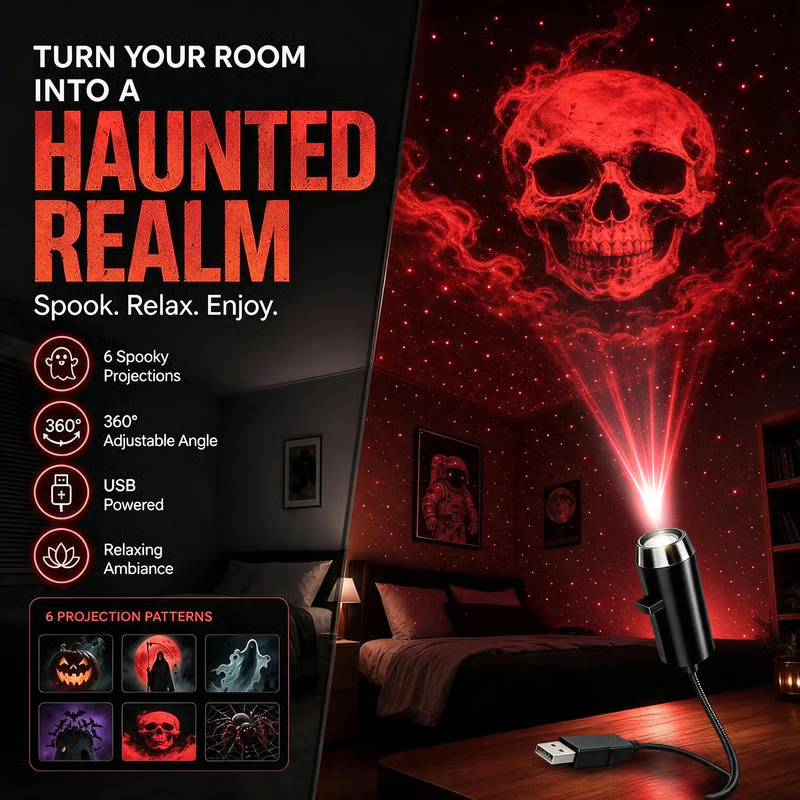✨Plug-&-Play HD Christmas Projector – 6 or 10 Festive Scenes