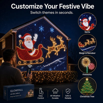 🎄Christmas LED House Net & Smart Outdoor Wall Curtain Light