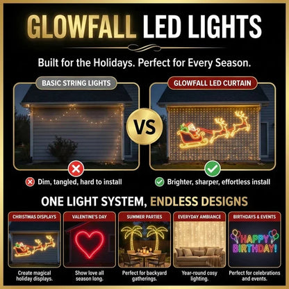 🎄Christmas LED House Net & Smart Outdoor Wall Curtain Light