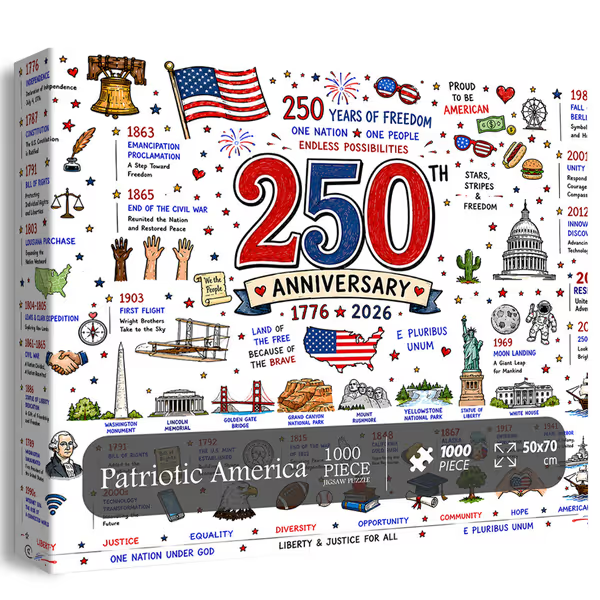 Flash Sale 🧩🦅Patriotic America Jigsaw Puzzle - 1000 Pieces