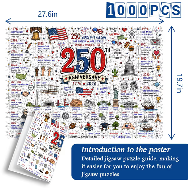 Flash Sale 🧩🦅Patriotic America Jigsaw Puzzle - 1000 Pieces