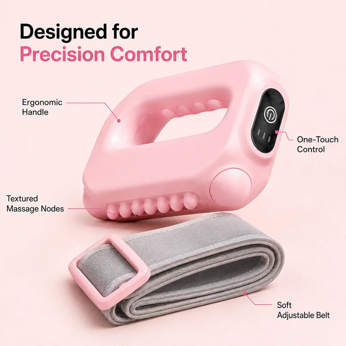 Honorablejoy Hands-Free Fascia Massager for Muscle Relaxation & Recovery