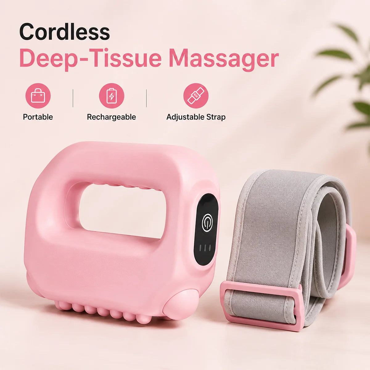 Honorablejoy Hands-Free Fascia Massager for Muscle Relaxation & Recovery