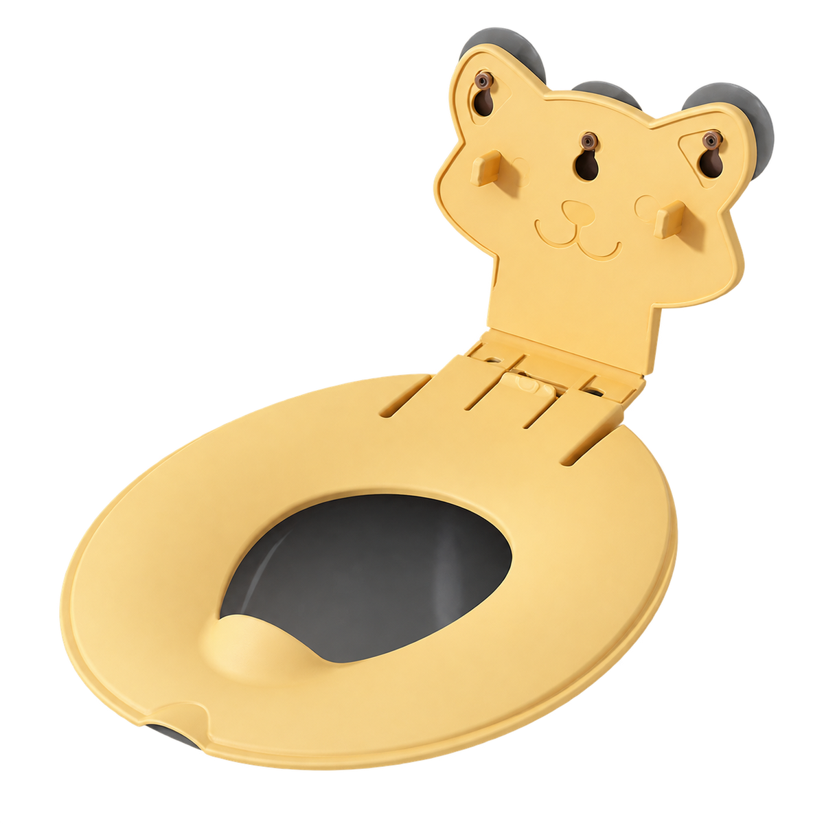 🐻 Flip-Down Toddler Toilet Training Seat – Cleaner, Easier Potty Training