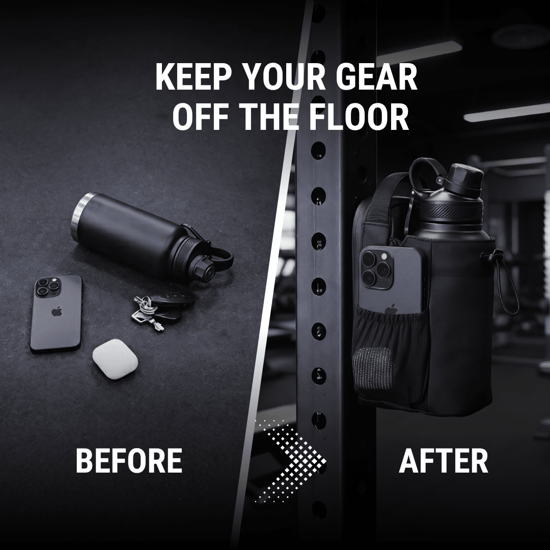 Magnetic Gym Bag With Bottle Holder