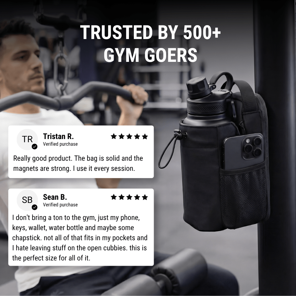 Magnetic Gym Bag With Bottle Holder