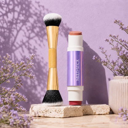 Double Ended Cream Blush and Bronzer Stick with Brush