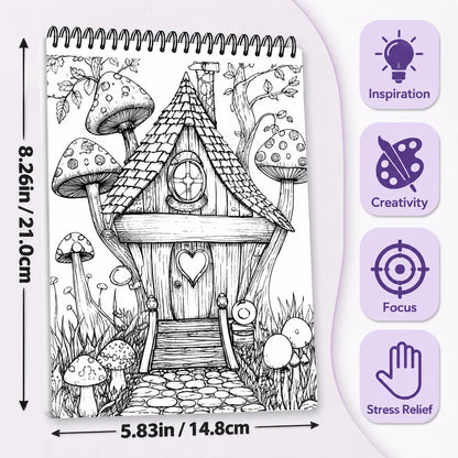 🎨✍️Adult Coloring Stress Relief Books(✨Hardcover)