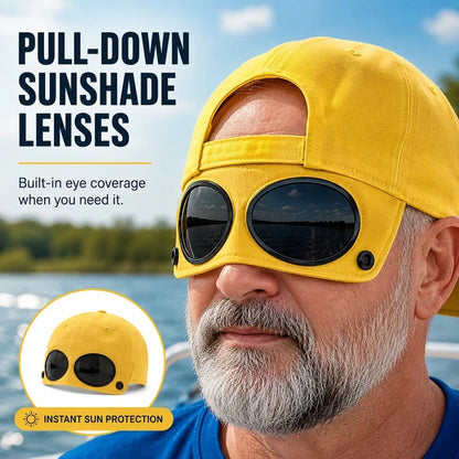 🧢2-in-1 Pilot Baseball Cap