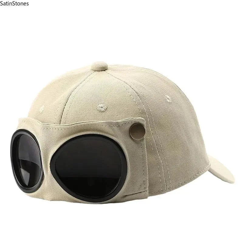 🧢2-in-1 Pilot Baseball Cap