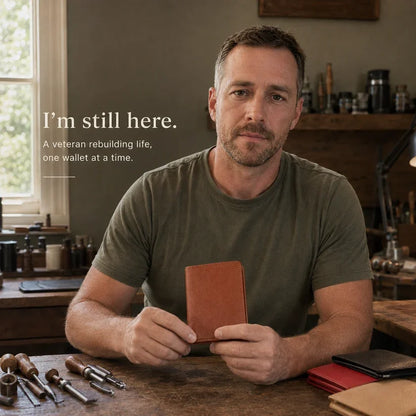 🔥100% Handmade Full-Grain Leather Wallet (Daniel Brooks 𝐇𝐚𝐧𝐝𝐦𝐚𝐝𝐞®) - BUY 2 FREE SHIPPING