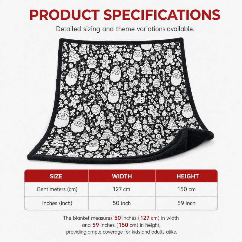 ✨Last Day 49% OFF🎨Family DIY Coloring Blanket for All Ages-Perfect Gift For Family & Friends🎁）